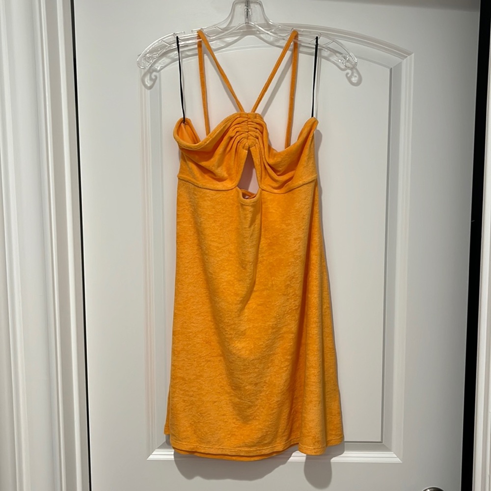 H&M Orange terrycloth dress